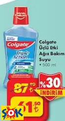 COLGATE ÜÇLÜ ETKİ AĞIZ BAKIM SUYU 500 ML COLGATE ÜÇLÜ ETKİ AĞIZ BAKIM SUYU 500 ML